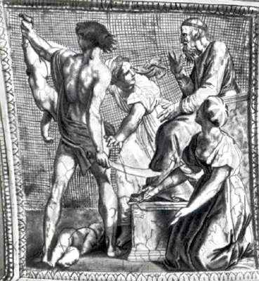 Суд Соломона.  Фреска Рафаэля.  1509-1511 гг.